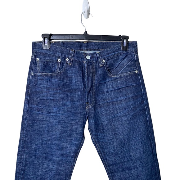 Levi’s 501 Mens Button Fly Jeans 90s Baggy Y2K Size 32x30 Blue Vintage - Picture 3 of 8